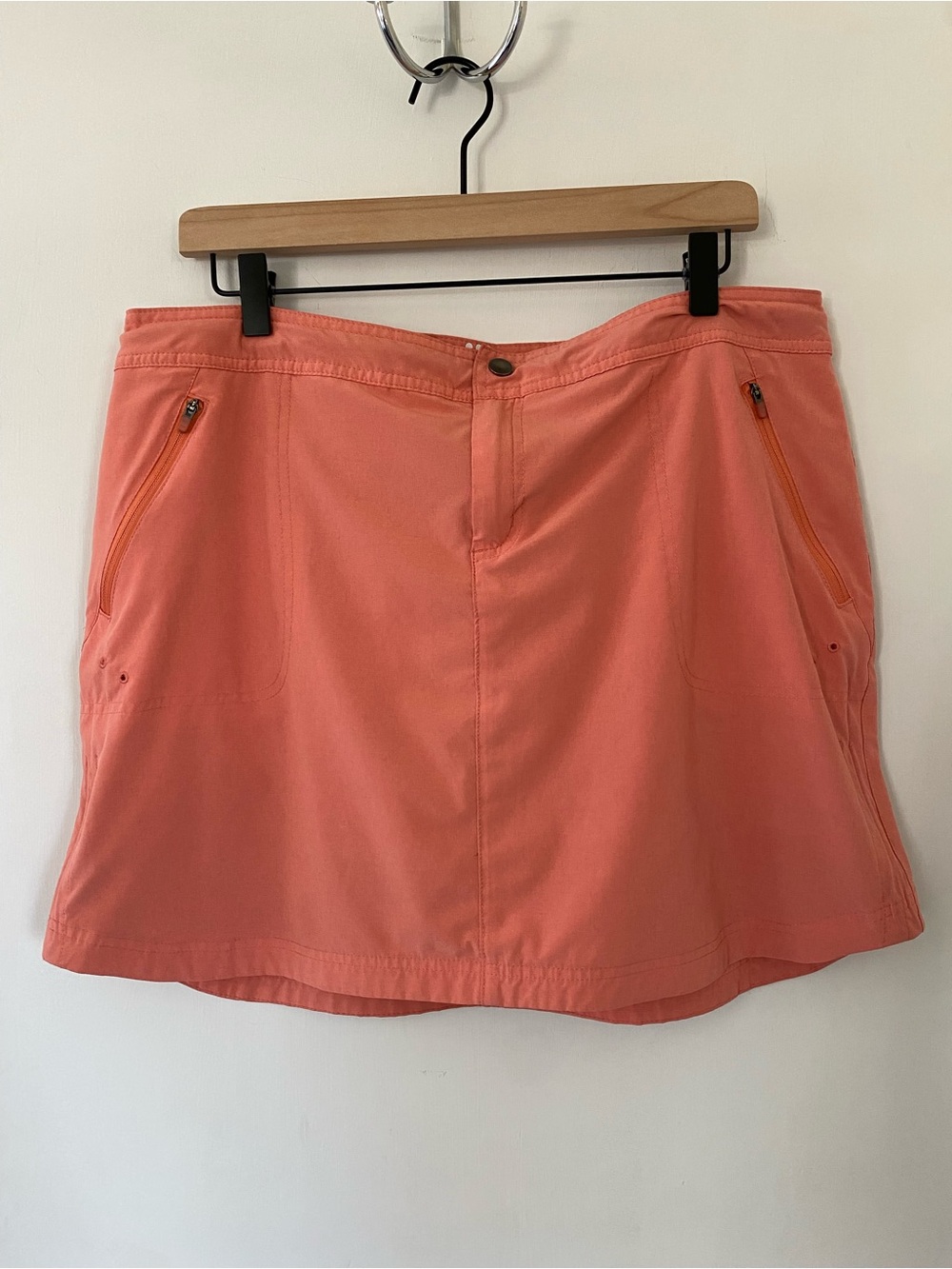 Title Nine Peach Active Skort Skirt Built-in Shorts Golf Pickle Ball Size 14